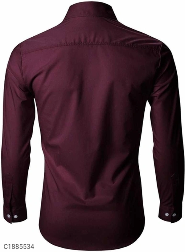  Poly Cotton Solid Full Sleeves Regular Fit Casual Shirts (SC1885534)  - M, Sidhu Collection 