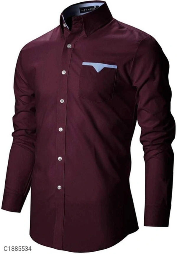  Poly Cotton Solid Full Sleeves Regular Fit Casual Shirts (SC1885534)  - XL , Sidhu Collection 