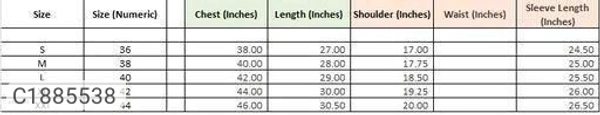  Poly Cotton Solid Full Sleeves Regular Fit Casual Shirts (SC1885538)  - S, Sidhu Collection 