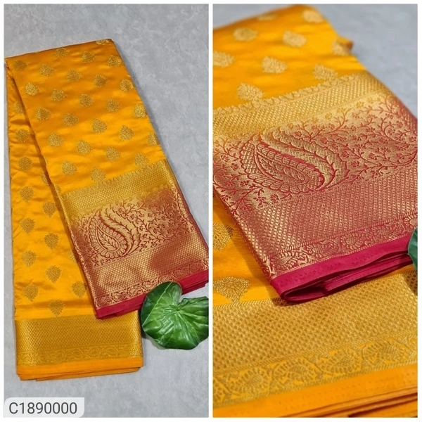  Pretty Woven Kanjivaram Silk Saree (SC1890000)  - Pink, Sidhu Collection 