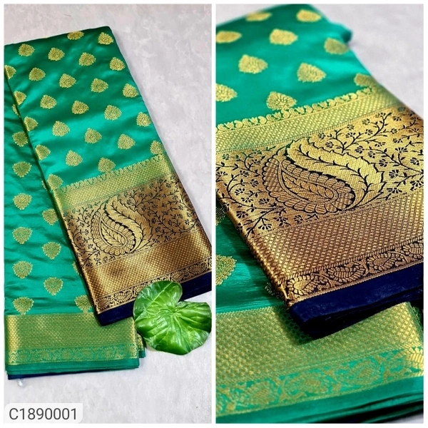  Pretty Woven Kanjivaram Silk Saree (SC1890000)  - Pink, Sidhu Collection 