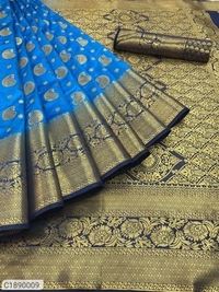 Trendy Woven Kanjivaram Silk Saree (SC1890008)  - Red, Sidhu Collection 