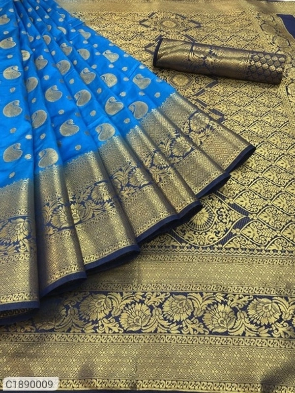 Trendy Woven Kanjivaram Silk Saree (SC1890008)  - Red, Sidhu Collection 