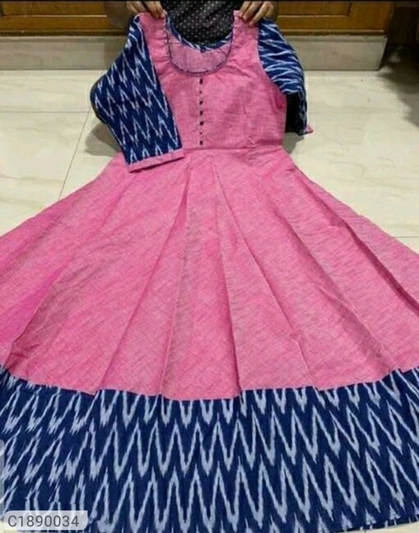  Gorgeous Printed Cotton Kurti (SC1890034)  - L, Sidhu Collection 