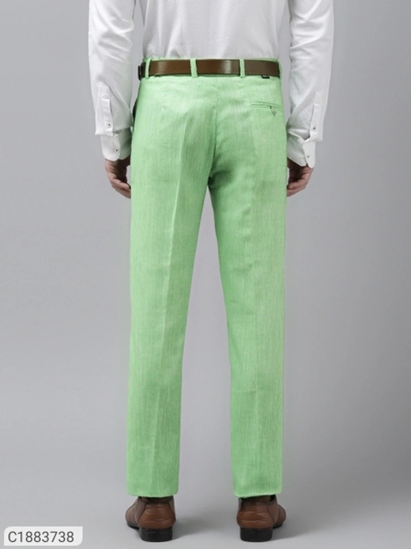 HangUp Cotton Blend Solid Regular Fit Mens Formal Trouser (SC1883738)  - 32, Sidhu Collection 