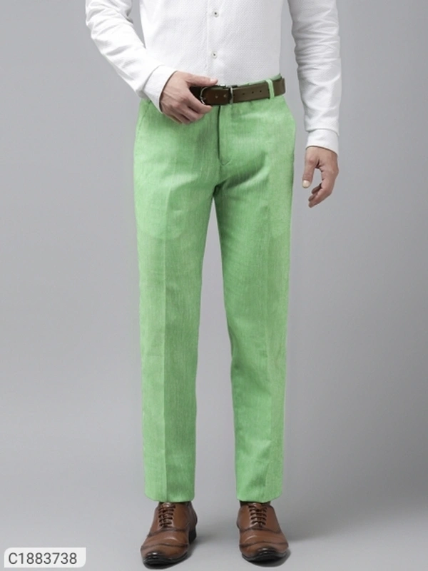 HangUp Cotton Blend Solid Regular Fit Mens Formal Trouser (SC1883738)  - 32, Sidhu Collection 