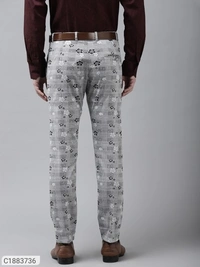 HangUp Cotton Blend Solid Regular Fit Mens Formal Trouser (SC1883736)  - 38, Sidhu Collection 