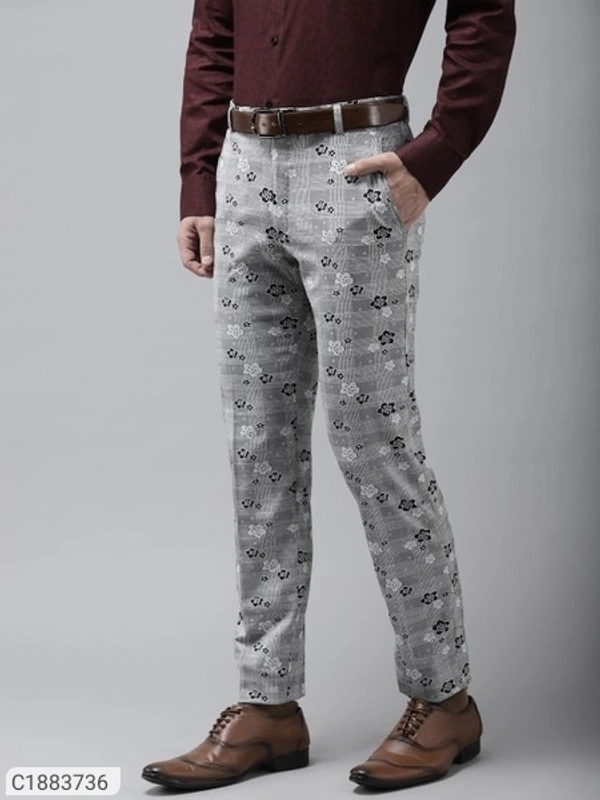 HangUp Cotton Blend Solid Regular Fit Mens Formal Trouser (SC1883736)  - 38, Sidhu Collection 