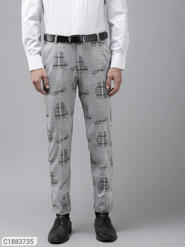 HangUp Cotton Blend Solid Regular Fit Mens Formal Trouser (SC1883735)  - 32, Sidhu Collection 