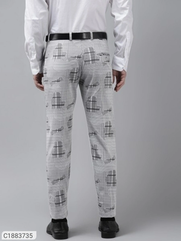 HangUp Cotton Blend Solid Regular Fit Mens Formal Trouser (SC1883735)  - 32, Sidhu Collection 