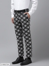 HangUp Cotton Blend Solid Regular Fit Mens Formal Trouser (SC1883734)  - 32, Sidhu Collection 