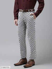 HangUp Cotton Blend Solid Regular Fit Mens Formal Trouser (SC1883733)  - 32, Sidhu Collection 
