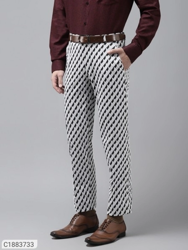 HangUp Cotton Blend Solid Regular Fit Mens Formal Trouser (SC1883733)  - 32, Sidhu Collection 