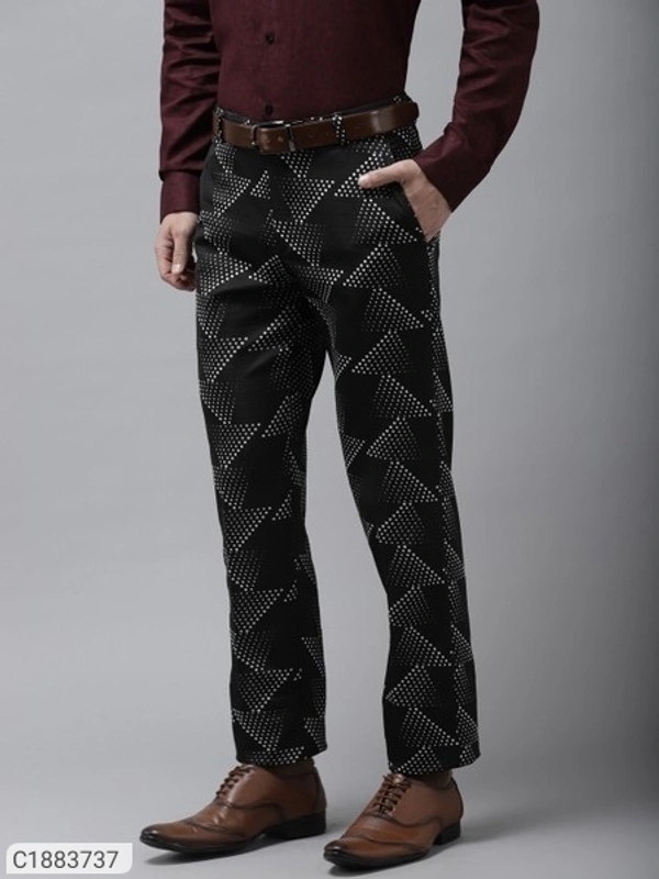 HangUp Cotton Blend Solid Regular Fit Mens Formal Trouser (SC1883737)  - 38, Sidhu Collection 