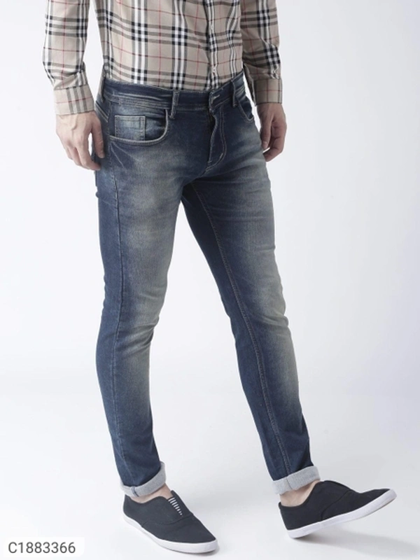  HangUp Denim Faded Slim Fit Mens Jeans (SC1883366)  - 38, Sidhu Collection 