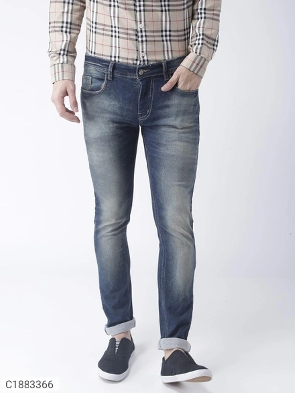  HangUp Denim Faded Slim Fit Mens Jeans (SC1883366)  - 38, Sidhu Collection 