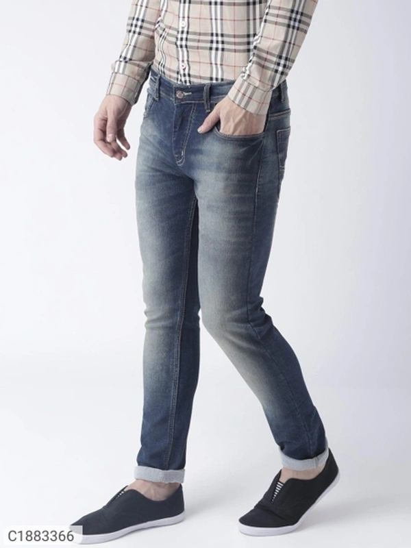  HangUp Denim Faded Slim Fit Mens Jeans (SC1883366)  - 38, Sidhu Collection 
