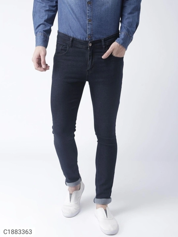  HangUp Denim Faded Slim Fit Mens Jeans (SC1883363)  - 34, Sidhu Collection 