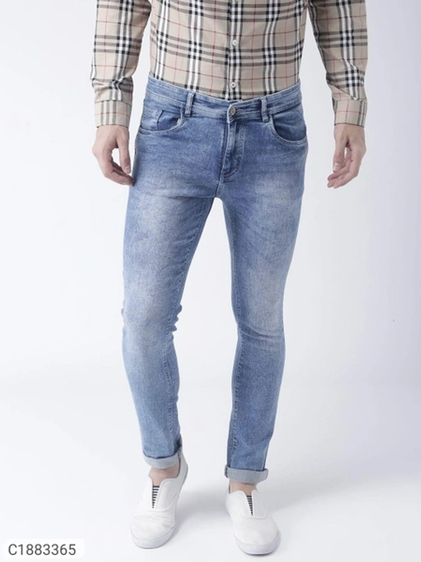  HangUp Denim Faded Slim Fit Mens Jeans (SC1883365)  - 36, Sidhu Collection 