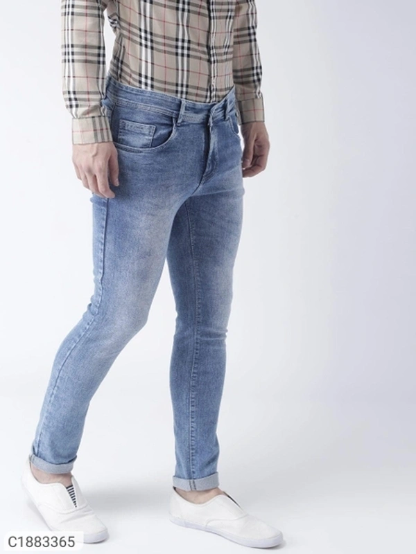  HangUp Denim Faded Slim Fit Mens Jeans (SC1883365)  - 38, Sidhu Collection 