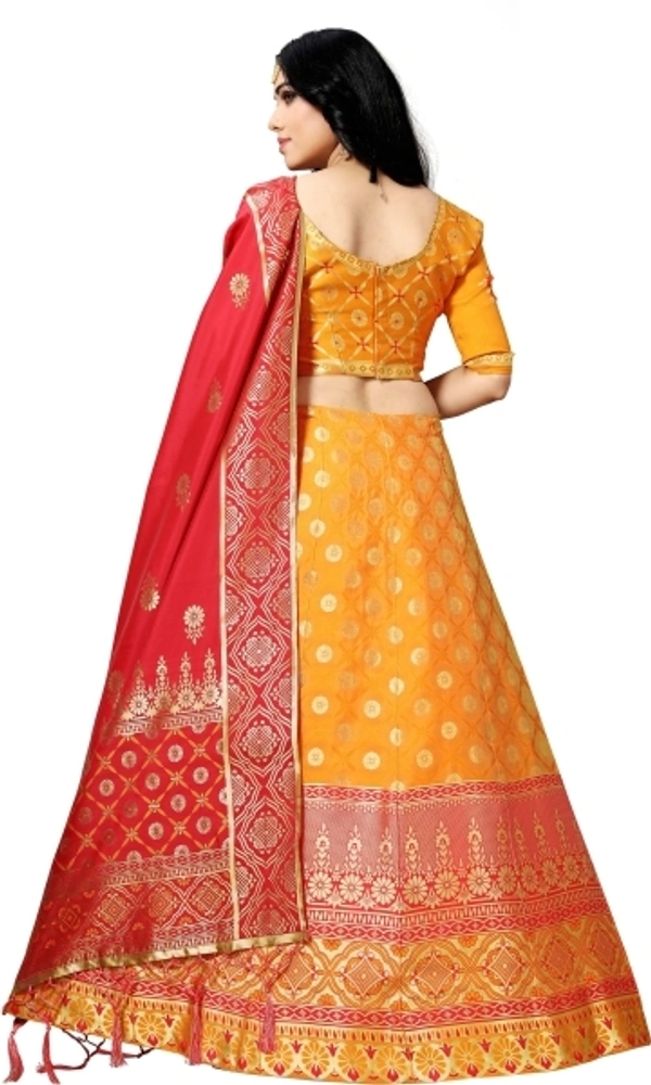 FABKIND Self Design Semi Stitched Lehenga Choli - Sidhu Collection , Free