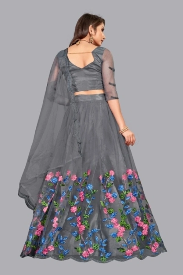 pandurang Fab Embroidered Semi Stitched Lehenga Choli - Free,  Sidhu Collection 
