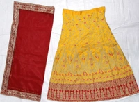 Kedar Fab Embellished, Embroidered Semi Stitched Lehenga Choli - Free, Sidhu Collection 