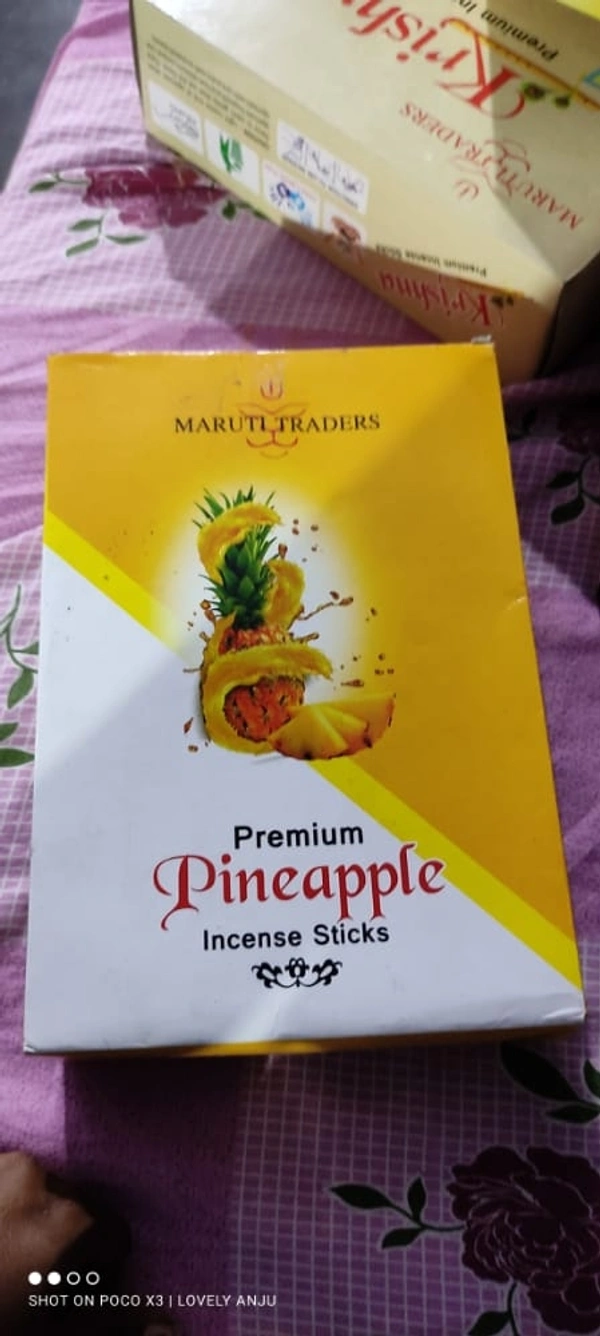 Pineapple Agarbatti Combo 6 - 9 Inch , Sidhu Collection 
