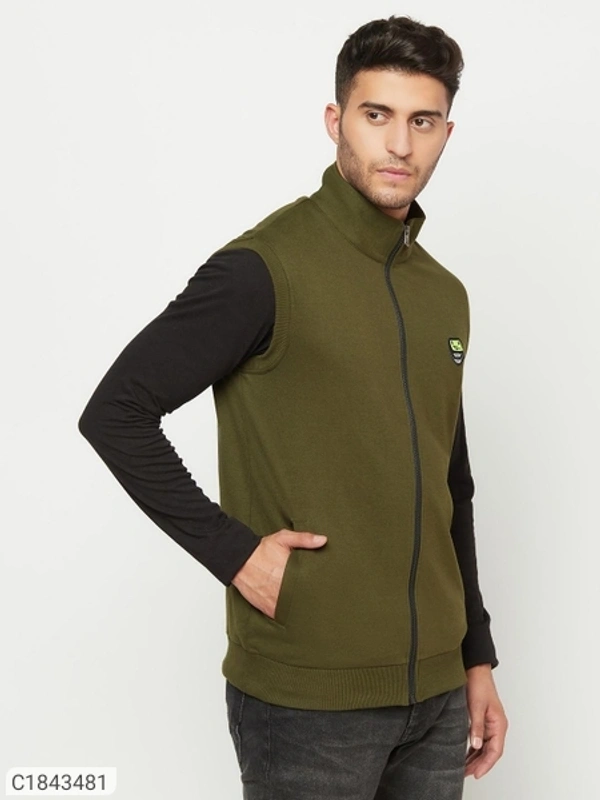 Fleece Color Block Full Sleeves Mens Sweatshirts (SC1843481)  - S, Sidhu Collection 