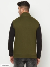 Fleece Color Block Full Sleeves Mens Sweatshirts (SC1843481)  - S, Sidhu Collection 