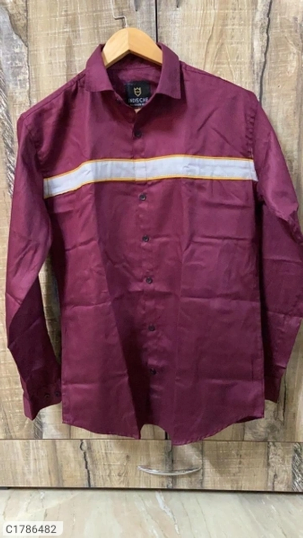 Cotton Broad Stripes Full Sleeves Slim Fit Casual Shirts (SC1786482)  - XL , Sidhu Collection 