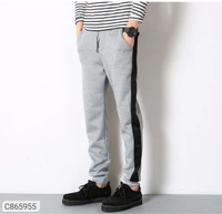 Polyester Blend Solid Slim Fit Track Pants (SC865952)  - M, Sidhu Collection , Navy Blue 