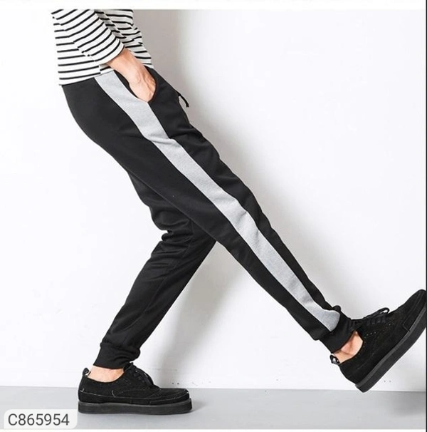 Polyester Blend Solid Slim Fit Track Pants (SC865952)  - M, Sidhu Collection , Navy Blue 