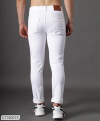 Cotton Blend Lycra Faded Skin Fit Mens Jeans (SC1780015)  - 30, Sidhu Collection 