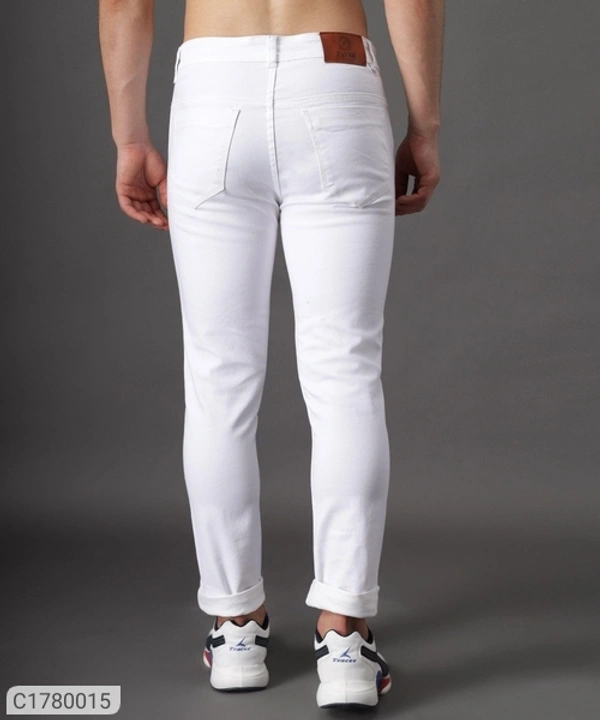Cotton Blend Lycra Faded Skin Fit Mens Jeans (SC1780015)  - 30, Sidhu Collection 