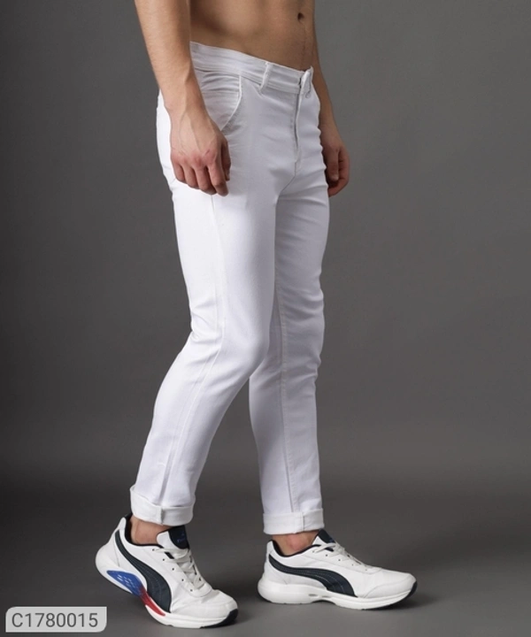 Cotton Blend Lycra Faded Skin Fit Mens Jeans (SC1780015)  - 34, Sidhu Collection 