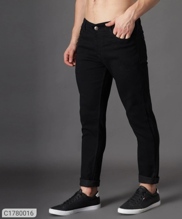 Cotton Blend Lycra Faded Skin Fit Mens Jeans (SC1780016)  - 32, Sidhu Collection 