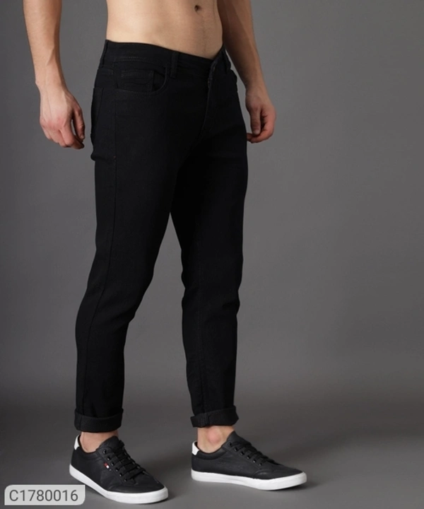 Cotton Blend Lycra Faded Skin Fit Mens Jeans (SC1780016)  - 34, Sidhu Collection 