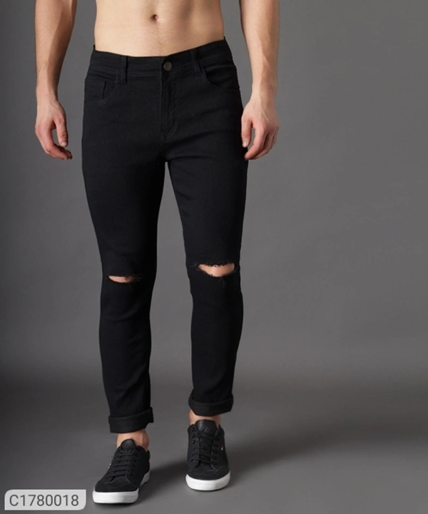 Cotton Blend Lycra Faded Skin Fit Mens Jeans (SC1780018)  - 32, Sidhu Collection 