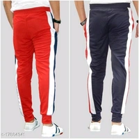 Pack of 2 Color Block Dry Fit Polyster Honey Comb Track Pants (SS17884341)  - 36, Sidhu Collection 