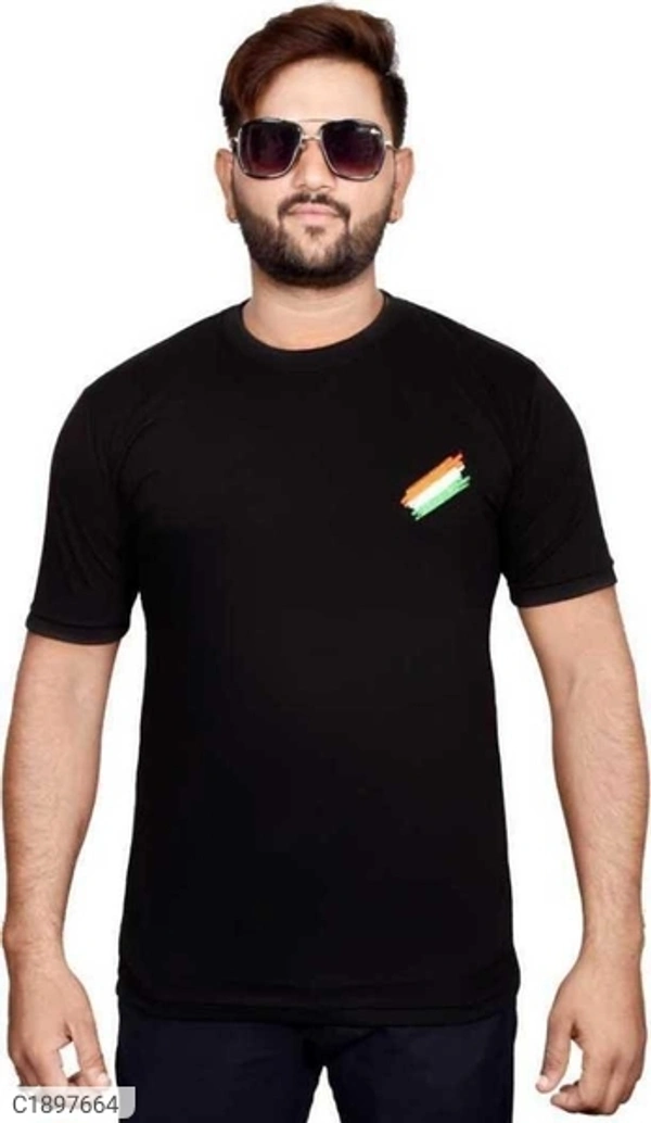  Rawhit Pure Cotton Soid Half Sleeves Round Neck Mens T-Shirt (SC1897664)  - L, Sidhu Collection 