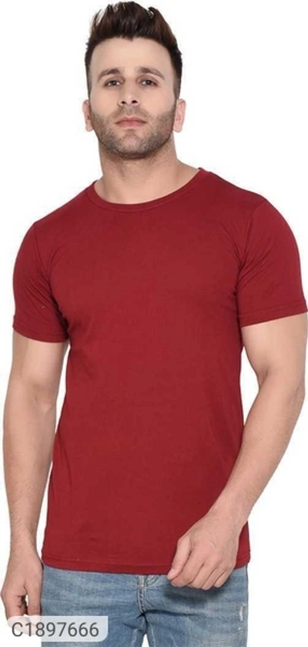  Rawhit Pure Cotton Side Tape  Half Sleeves Round Neck Mens T-Shirt (SC1897666)  - S, Sidhu Collection 