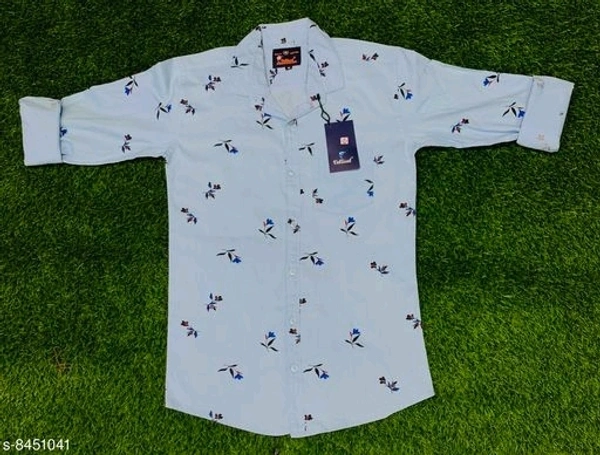 VELLICAL NEW PRINTED SHIRT (SS8451041)  - M, Sidhu Collection 