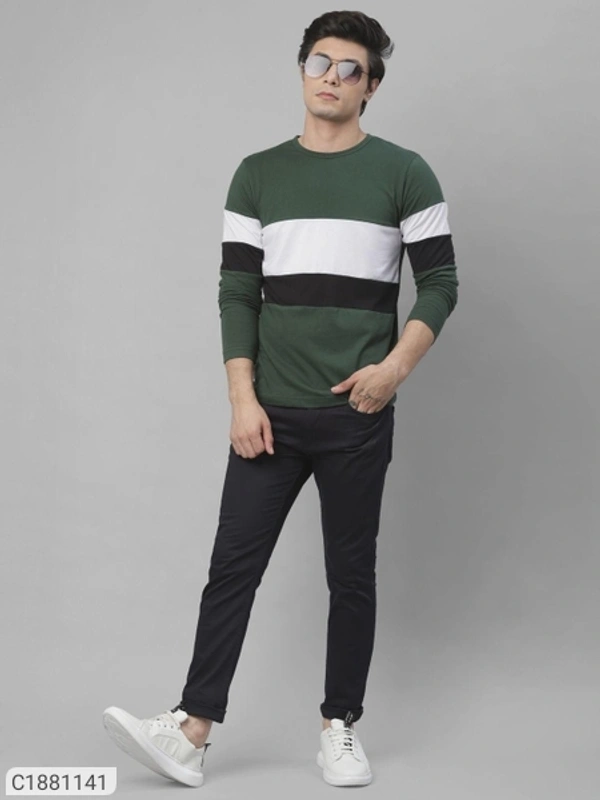  Rigo Cotton Solid Full Sleeves Mens Round Neck T-Shirt (SC1881141)  - XL , Sidhu Collection 