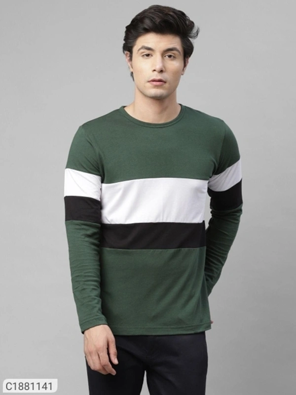  Rigo Cotton Solid Full Sleeves Mens Round Neck T-Shirt (SC1881141)  - XL , Sidhu Collection 