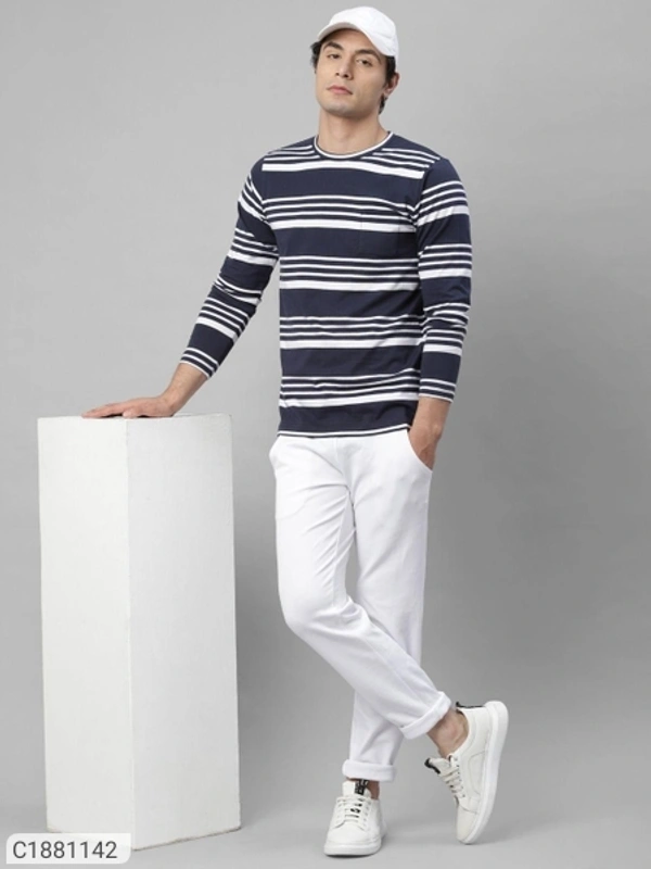  Rigo Cotton Solid Full Sleeves Mens Round Neck T-Shirt (SC1881142)  - L, Sidhu Collection 