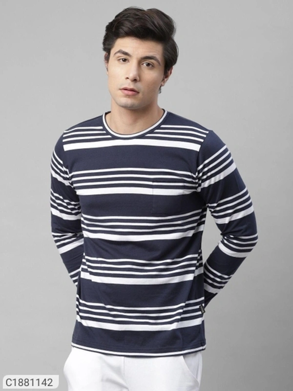  Rigo Cotton Solid Full Sleeves Mens Round Neck T-Shirt (SC1881142)  - L, Sidhu Collection 