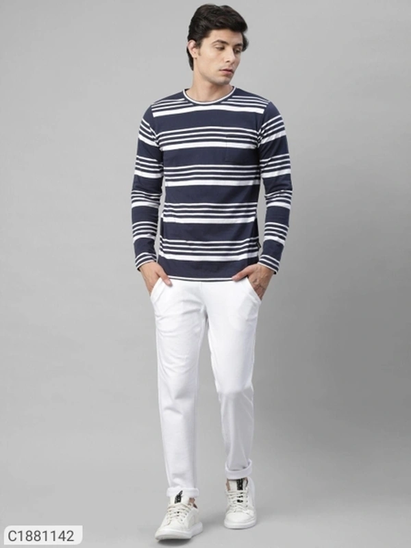  Rigo Cotton Solid Full Sleeves Mens Round Neck T-Shirt (SC1881142)  - L, Sidhu Collection 