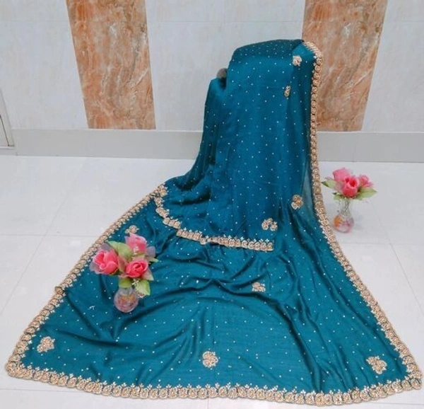 Gorgeous Zari Handwork Saree (SCS43510678) - Sidhu Collection , Blue