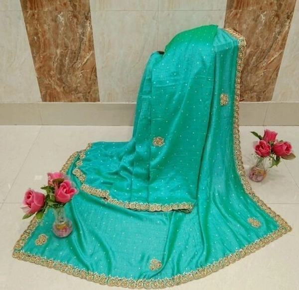 Gorgeous Zari Handwork Saree (SCS43510678) - Sidhu Collection , Blue